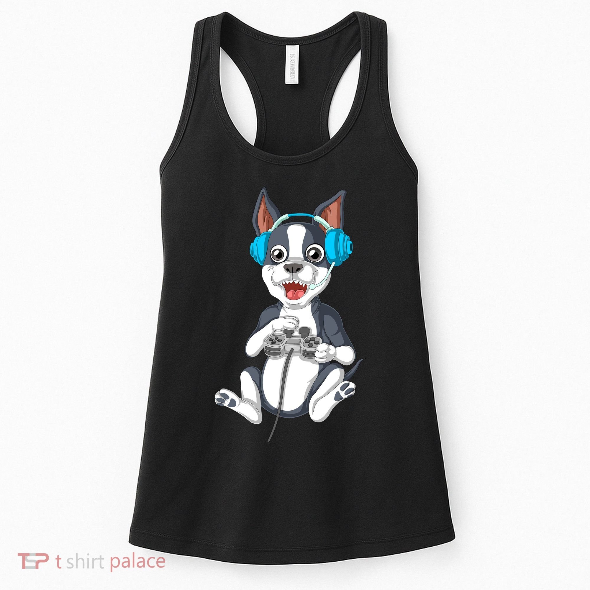 Boston Terrier Video Gamer Women's Tank Top