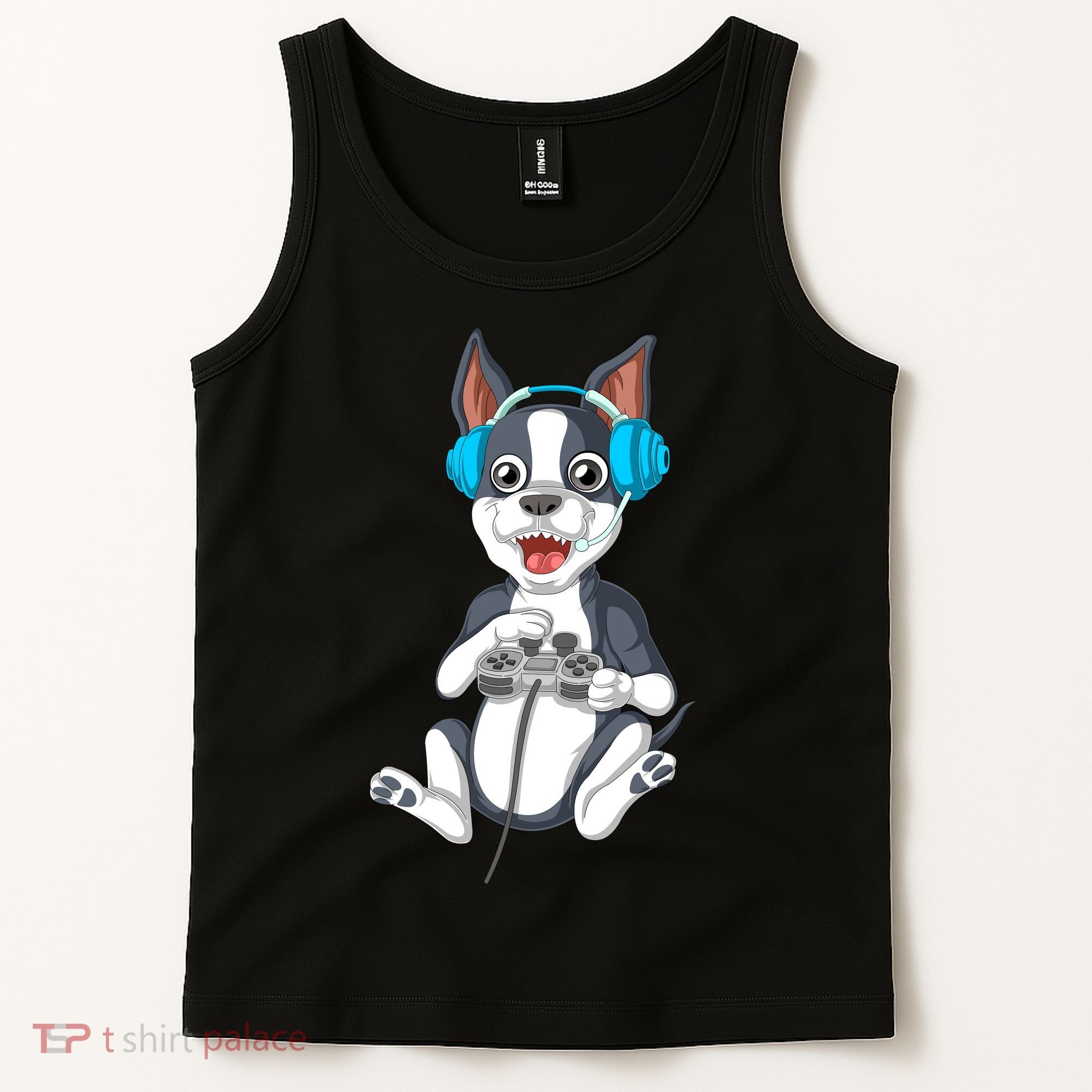 Boston Terrier Video Gamer Tank Top
