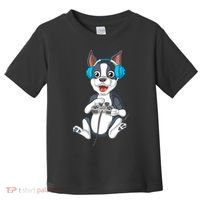 Boston Terrier Video Gamer Toddler T-Shirt thumb 0