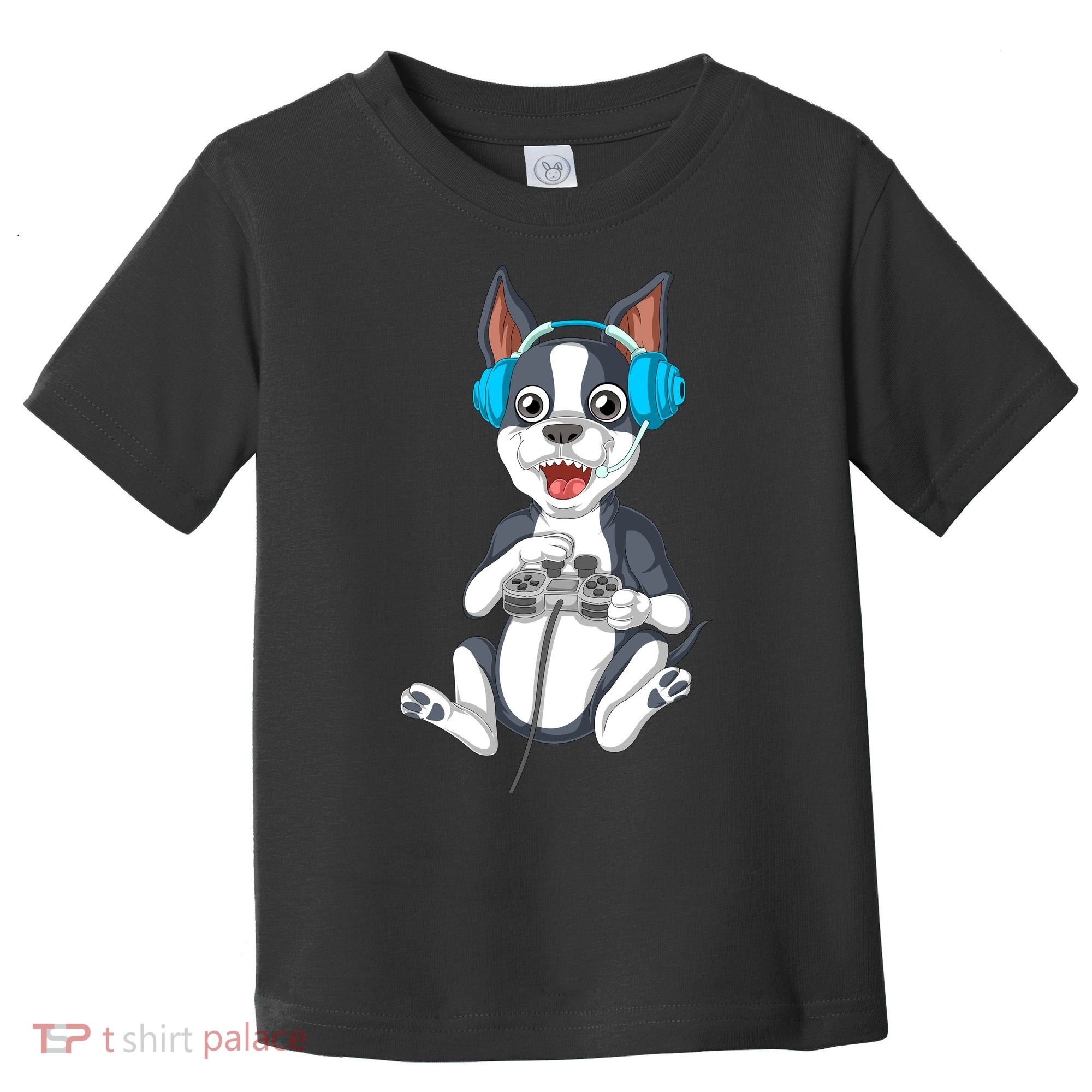 Boston Terrier Video Gamer Toddler T-Shirt