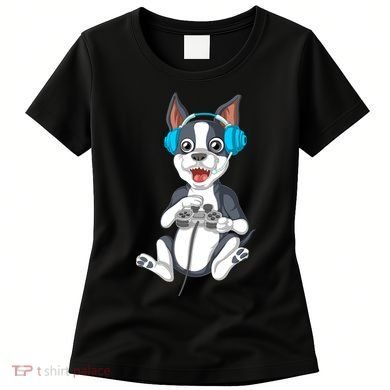Boston Terrier Video Gamer Women's T-Shirt