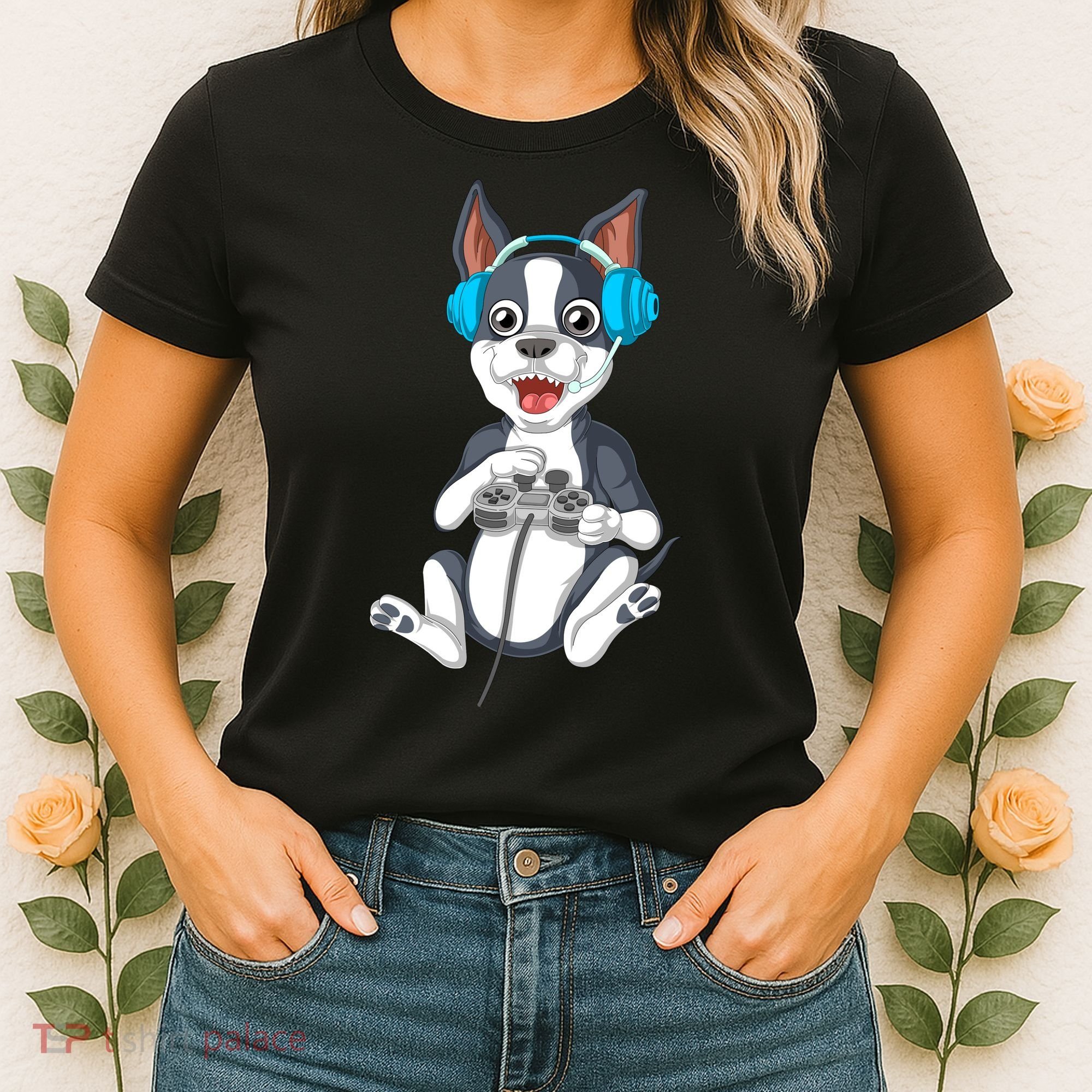 Boston Terrier Video Gamer Women's T-Shirt