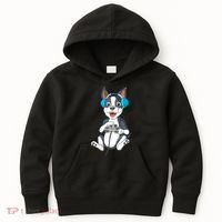 Boston Terrier Video Gamer Kids Hoodie thumb 0