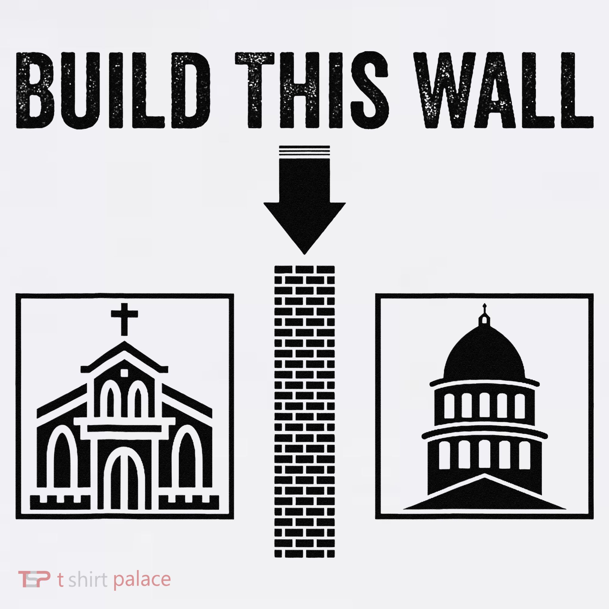 Build This Wall Separation of Church And State USA Women's Tank Top