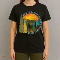 Born To Wander Americas National Parks Vintage T-Shirt thumb 4