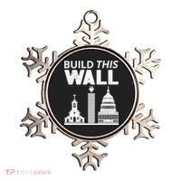 Build This Wall Separation of Church And State USA Ornament thumb 0