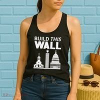 Build This Wall Separation of Church And State USA Women's Tank Top thumb 2