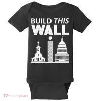 Build This Wall Separation of Church And State USA Baby Bodysuit thumb 0