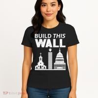 Build This Wall Separation of Church And State USA Women's T-Shirt thumb 4