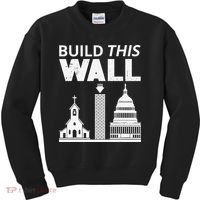 Build This Wall Separation of Church And State USA Kids Sweatshirt thumb 0