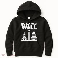 Build This Wall Separation of Church And State USA Kids Hoodie thumb 0