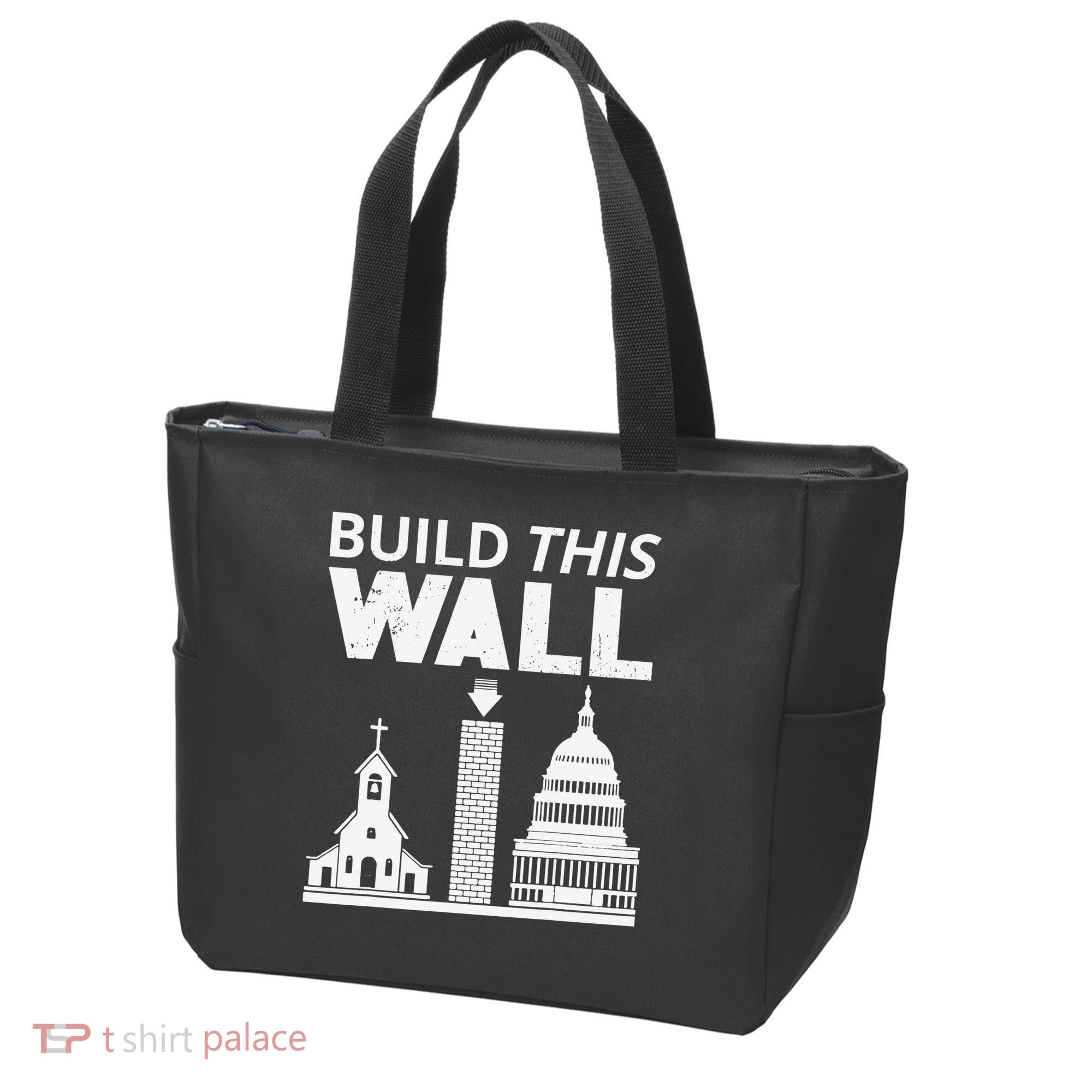 Build This Wall Separation of Church And State USA Tote Bag