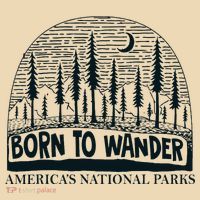 Born To Wander AmericaS National Parks Nature Tote Bag thumb 4