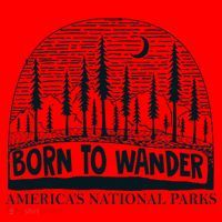 Born To Wander AmericaS National Parks Nature Santa Hat thumb 1