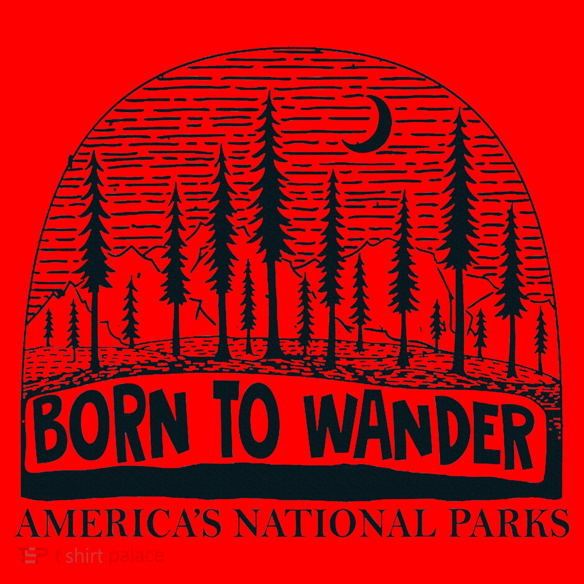 Born To Wander AmericaS National Parks Nature Santa Hat