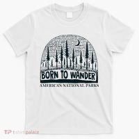 Born To Wander AmericaS National Parks Nature T-Shirt thumb 0