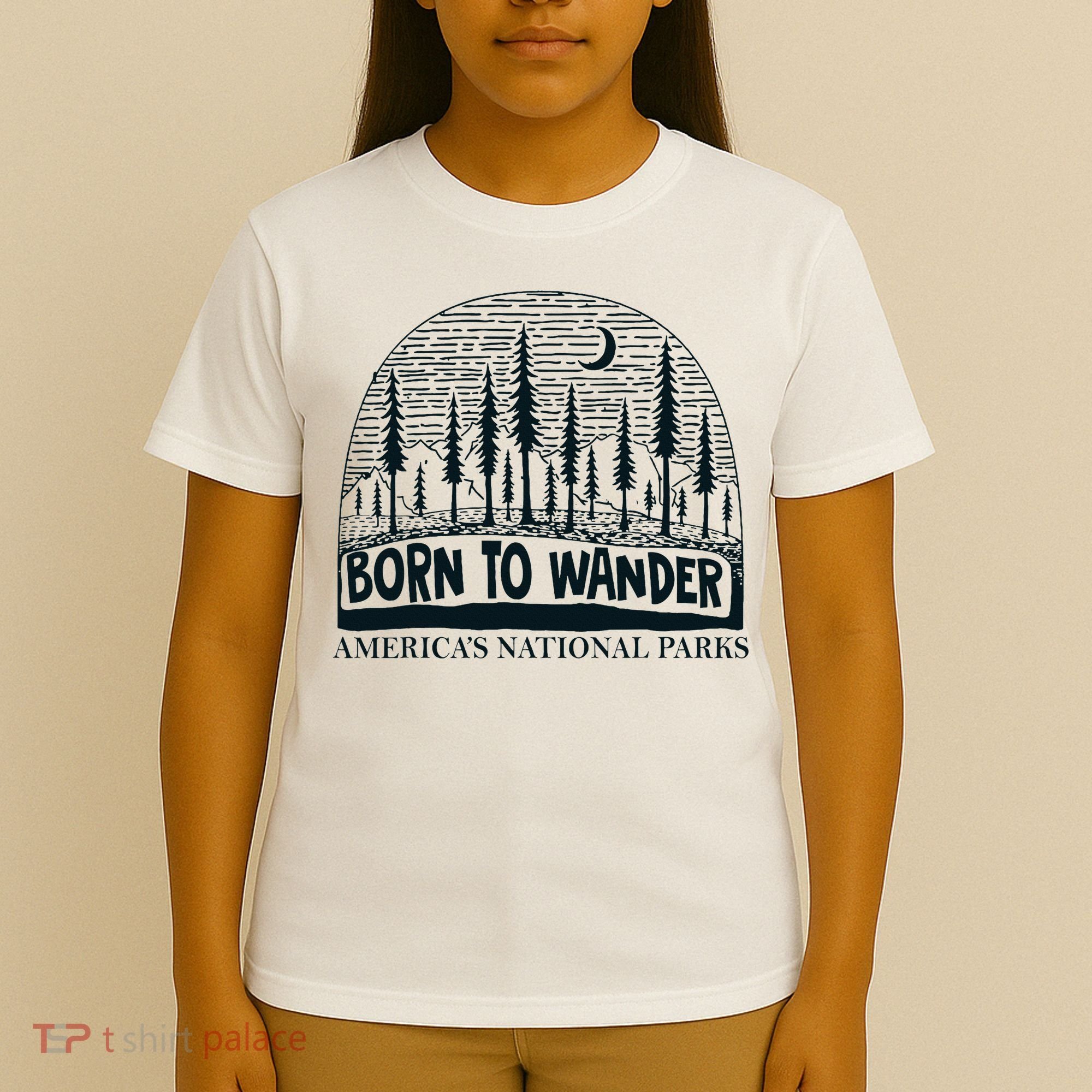 Born To Wander AmericaS National Parks Nature T-Shirt
