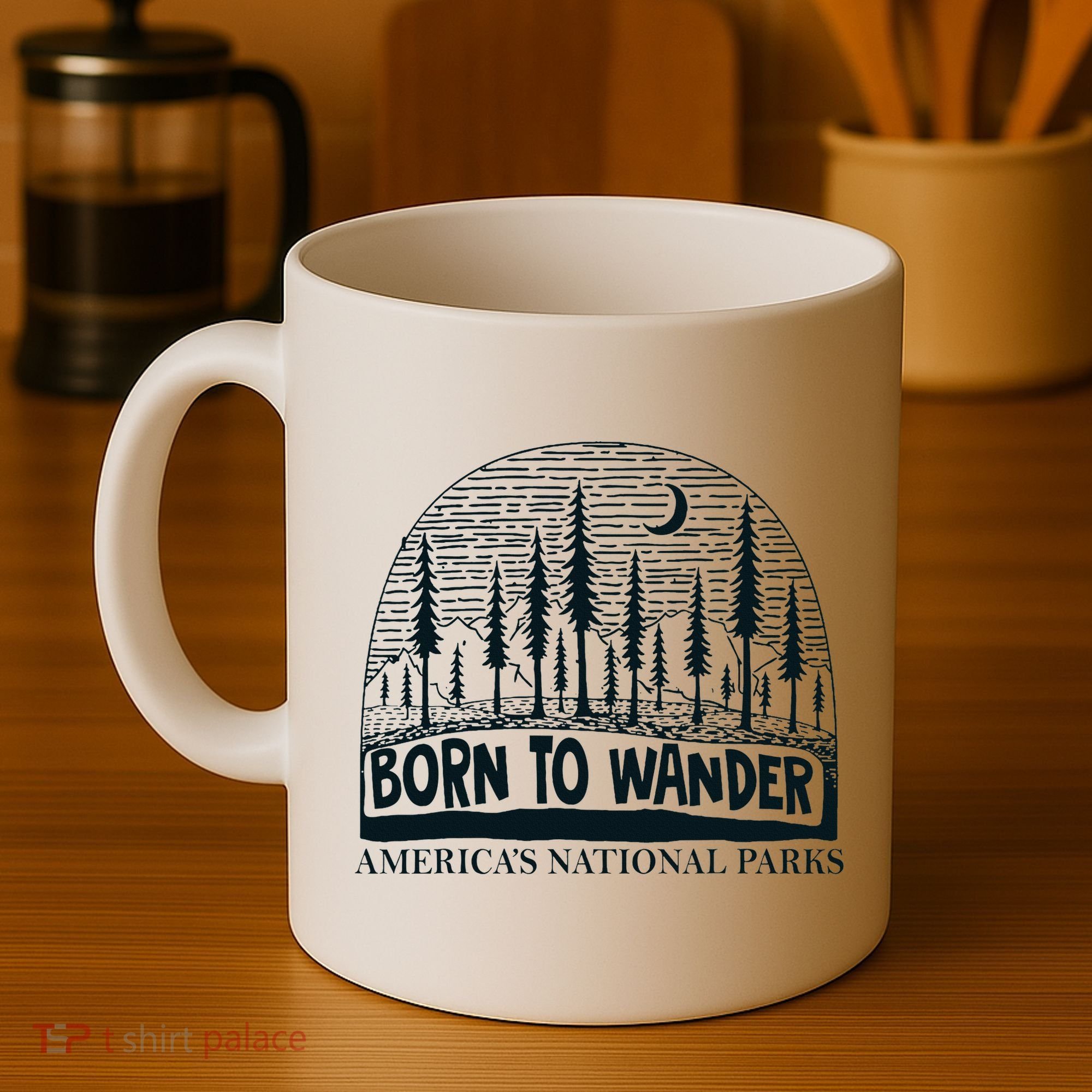 Born To Wander AmericaS National Parks Nature Coffee Mug