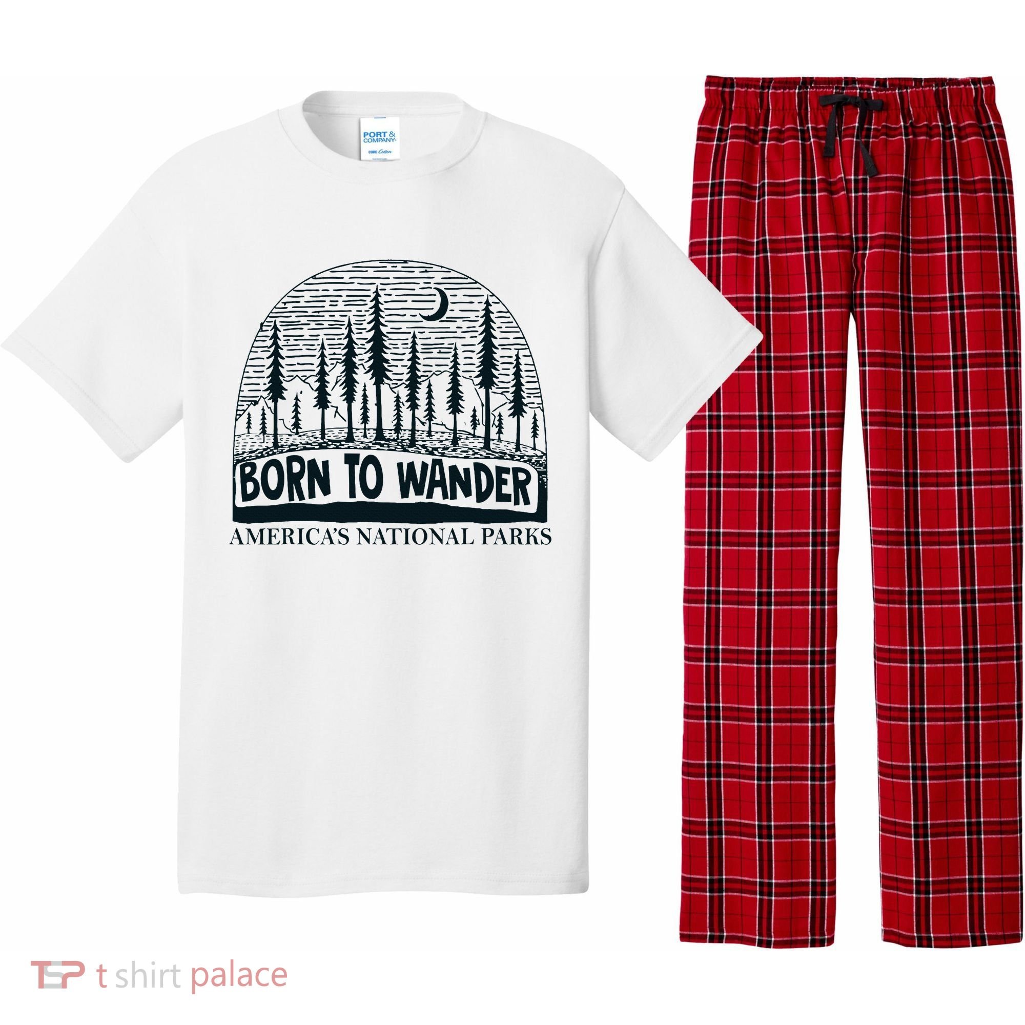 Born To Wander AmericaS National Parks Nature Pajama Set