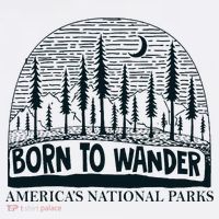 Born To Wander AmericaS National Parks Nature Women's Hoodie thumb 2