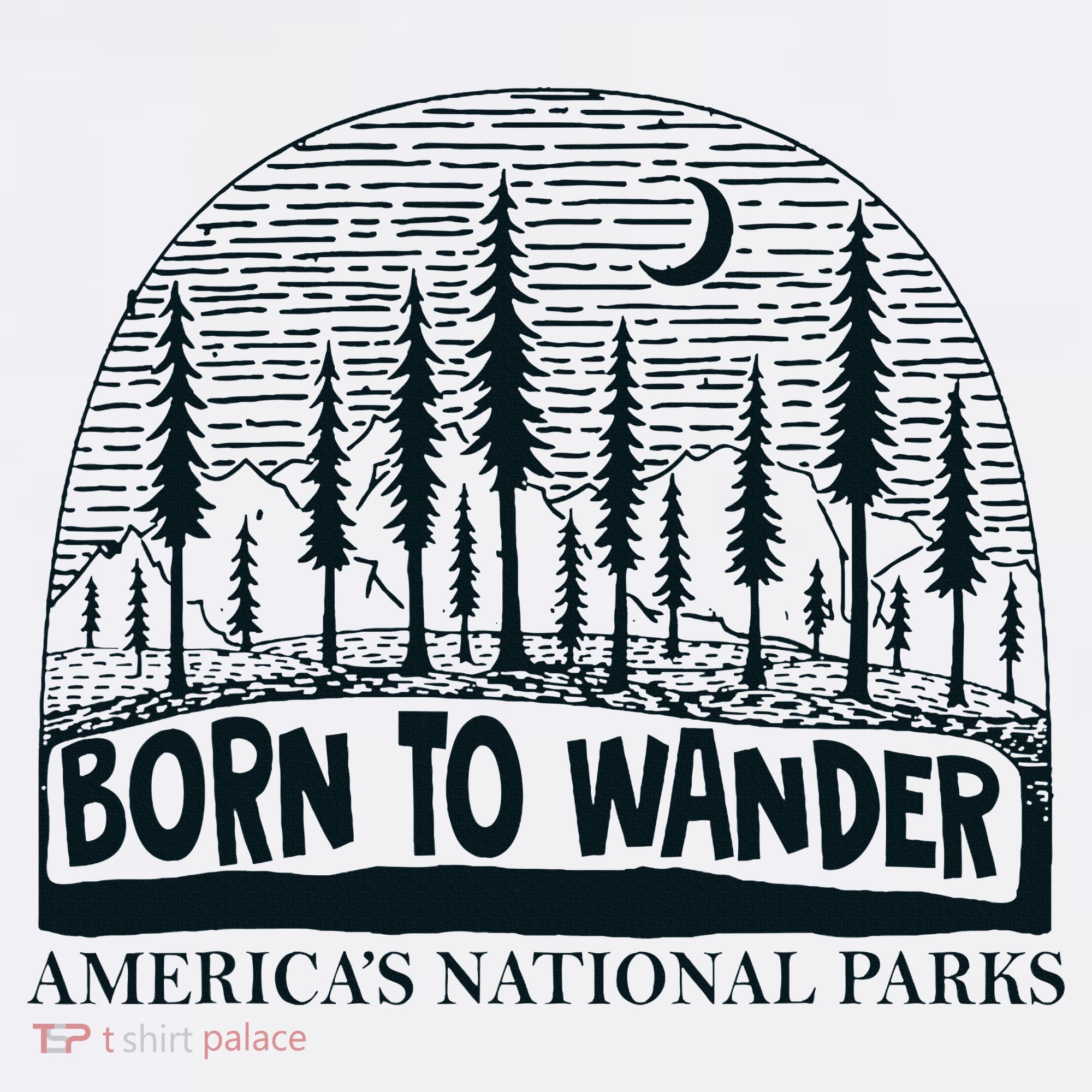 Born To Wander AmericaS National Parks Nature Women's Tank Top