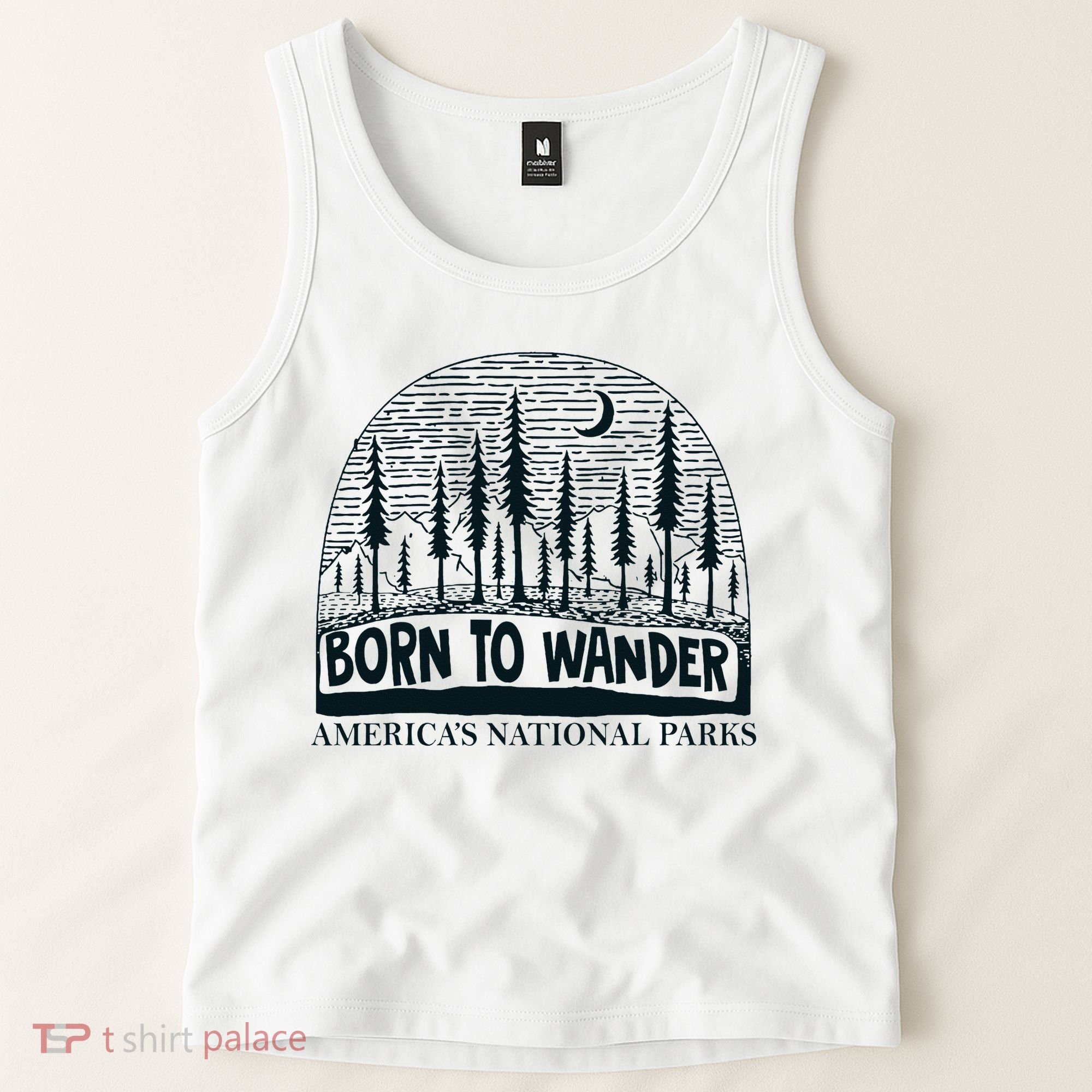 Born To Wander AmericaS National Parks Nature Tank Top