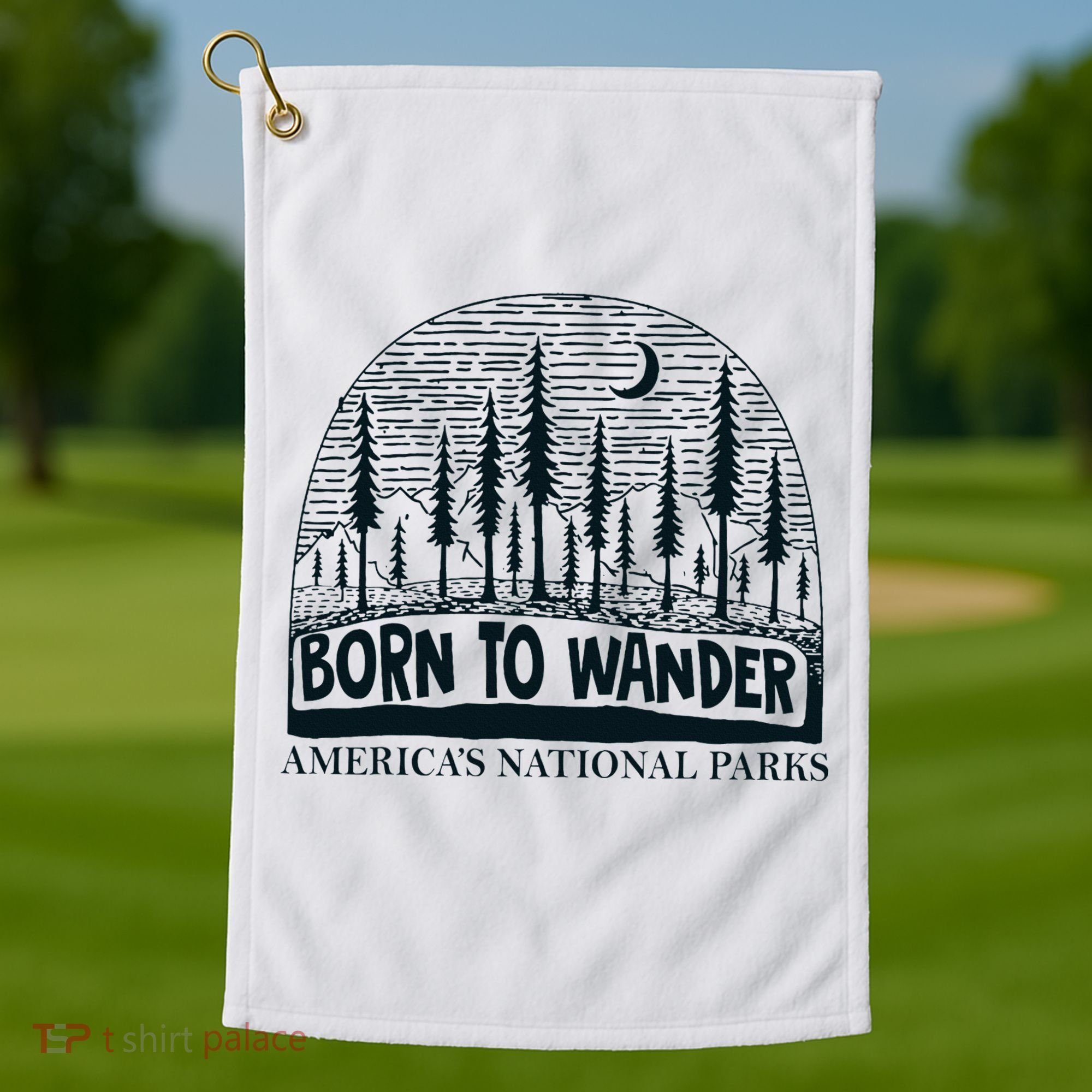 Born To Wander AmericaS National Parks Nature Golf Towel