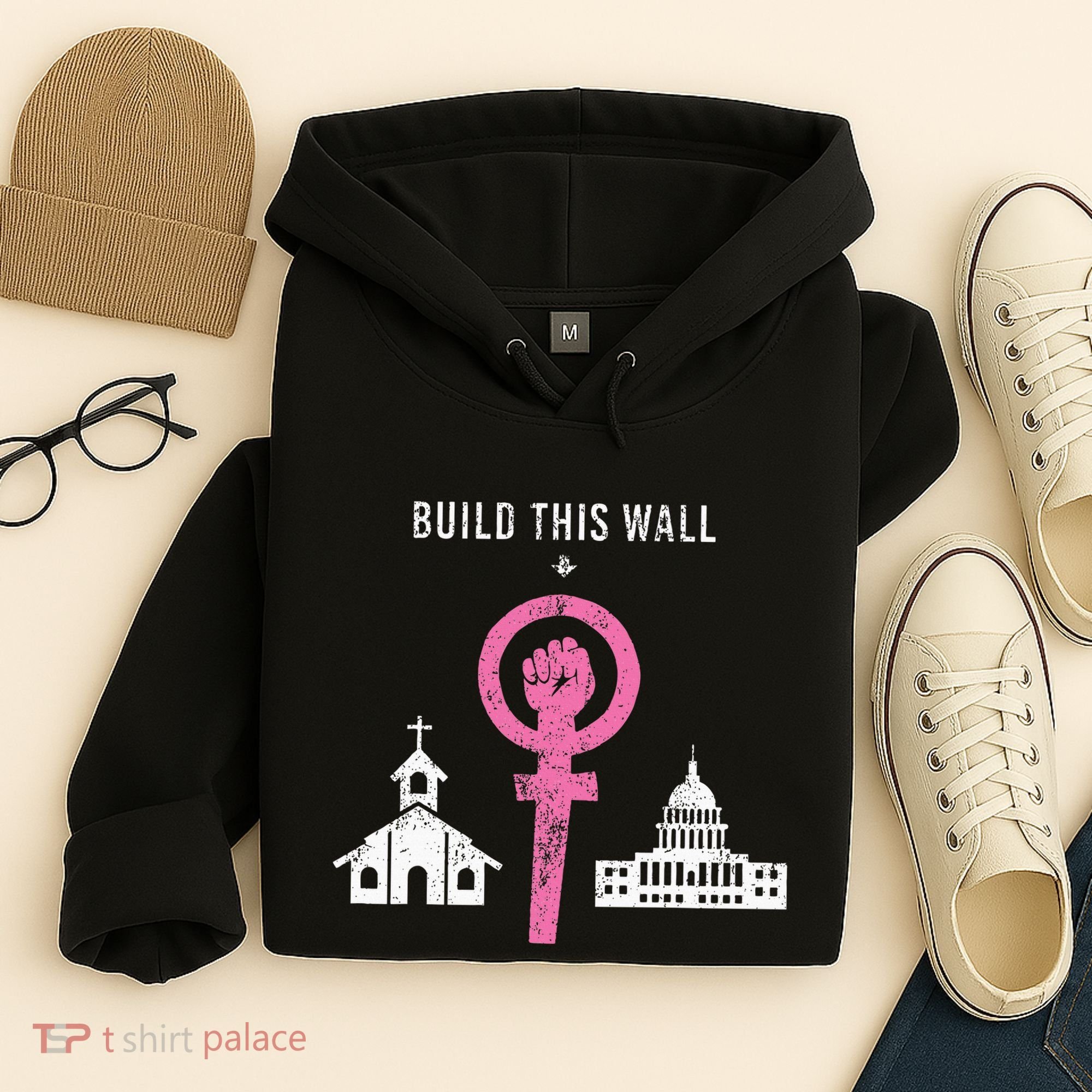 Build This Wall Separate Church And State Hoodie