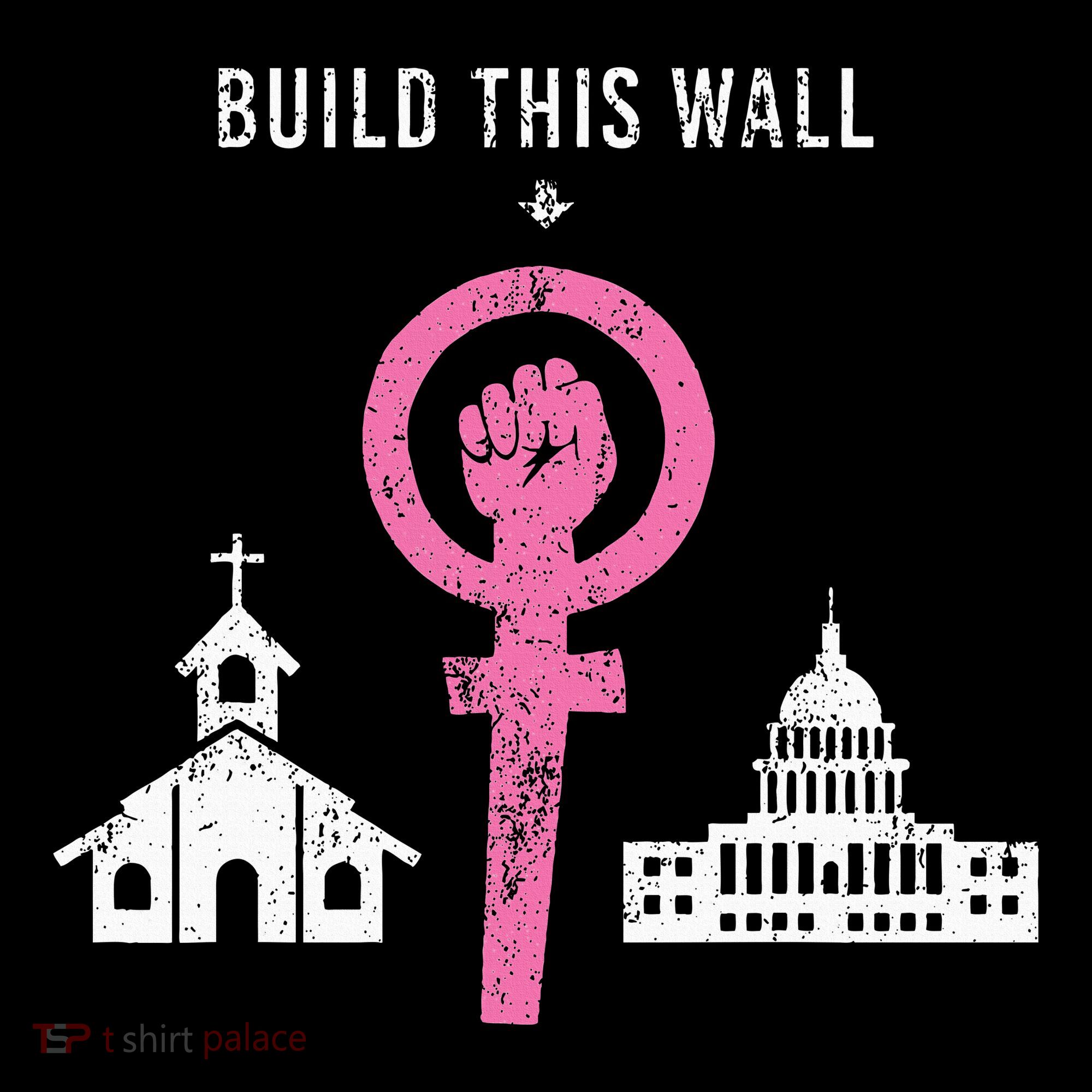 Build This Wall Separate Church And State Mousepad
