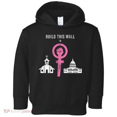 Build This Wall Separate Church And State Toddler Hoodie