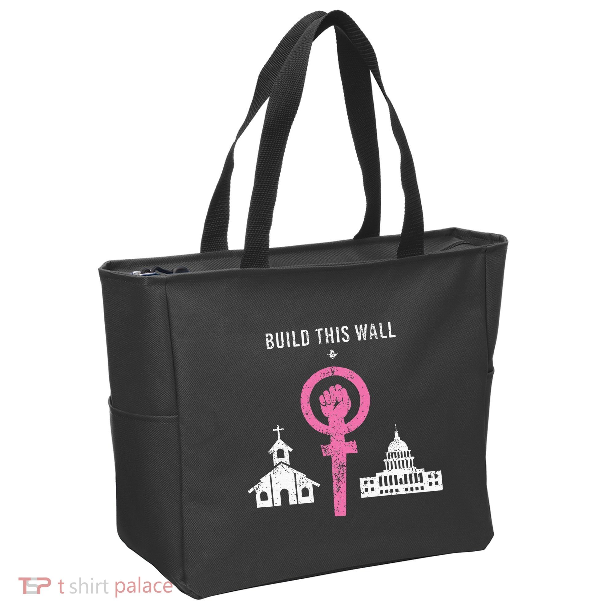 Build This Wall Separate Church And State Tote Bag