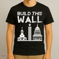 Build This Wall Separation Of Church And State USA T-Shirt thumb 3