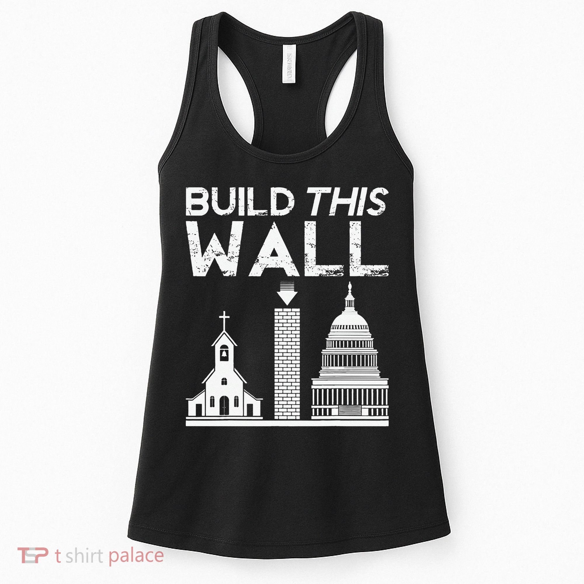 Build This Wall Separation Of Church And State USA Women's Tank Top