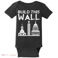 Build This Wall Separation Of Church And State USA Baby Bodysuit thumb 0