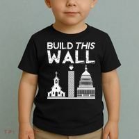 Build This Wall Separation Of Church And State USA Toddler T-Shirt thumb 2