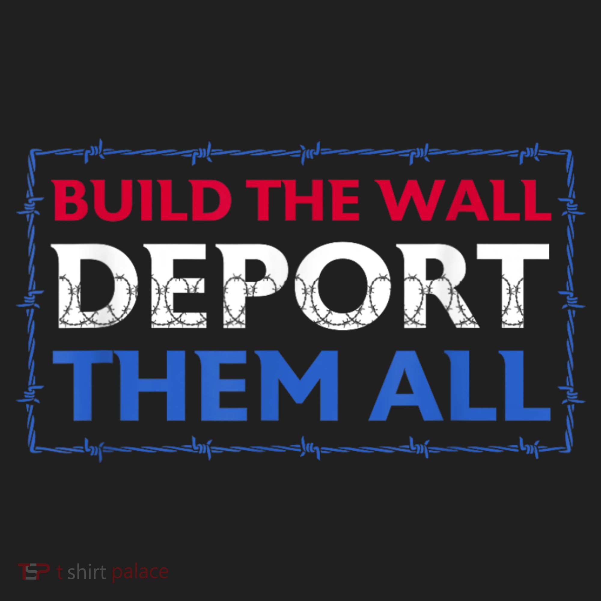 Build The Wall Deport Them All Golf Towel