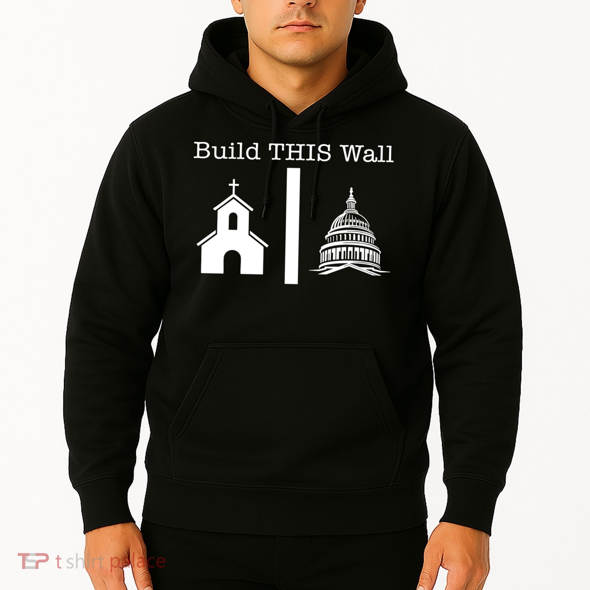 Build This Wall Separation Church State Usa Hoodie