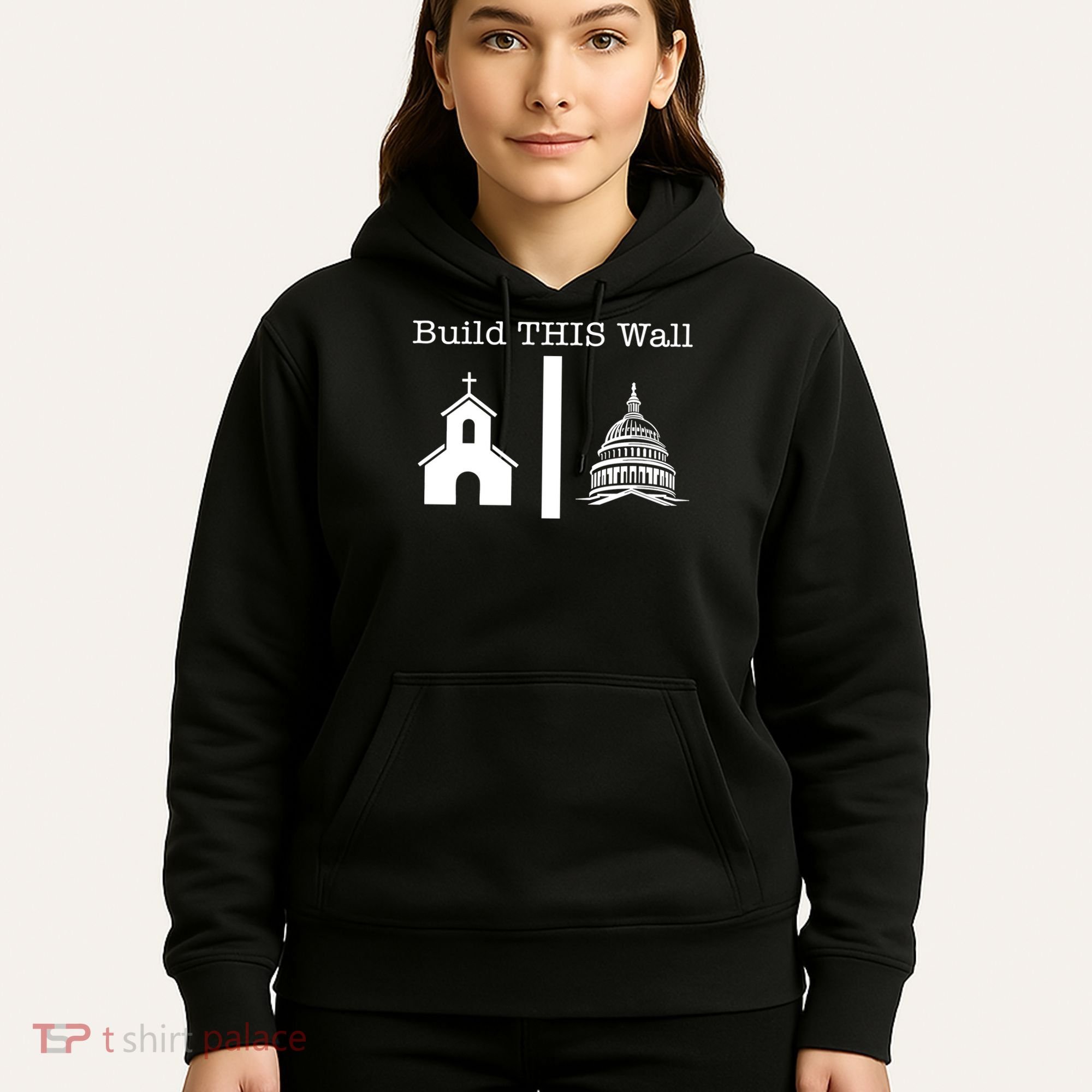 Build This Wall Separation Church State Usa Hoodie