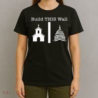 Build This Wall Separation Church State Usa T-Shirt thumb 4