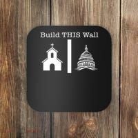 Build This Wall Separation Church State Usa Coaster thumb 0