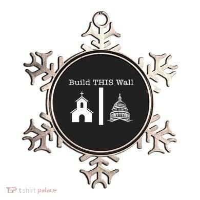 Build This Wall Separation Church State Usa Ornament