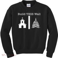 Build This Wall Separation Church State Usa Kids Sweatshirt thumb 0