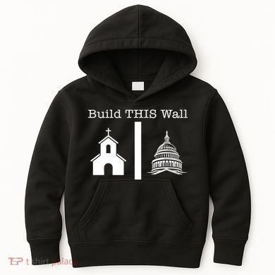 Build This Wall Separation Church State Usa Kids Hoodie