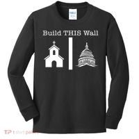 Build This Wall Separation Church State Usa Kids Long Sleeve Shirt thumb 0