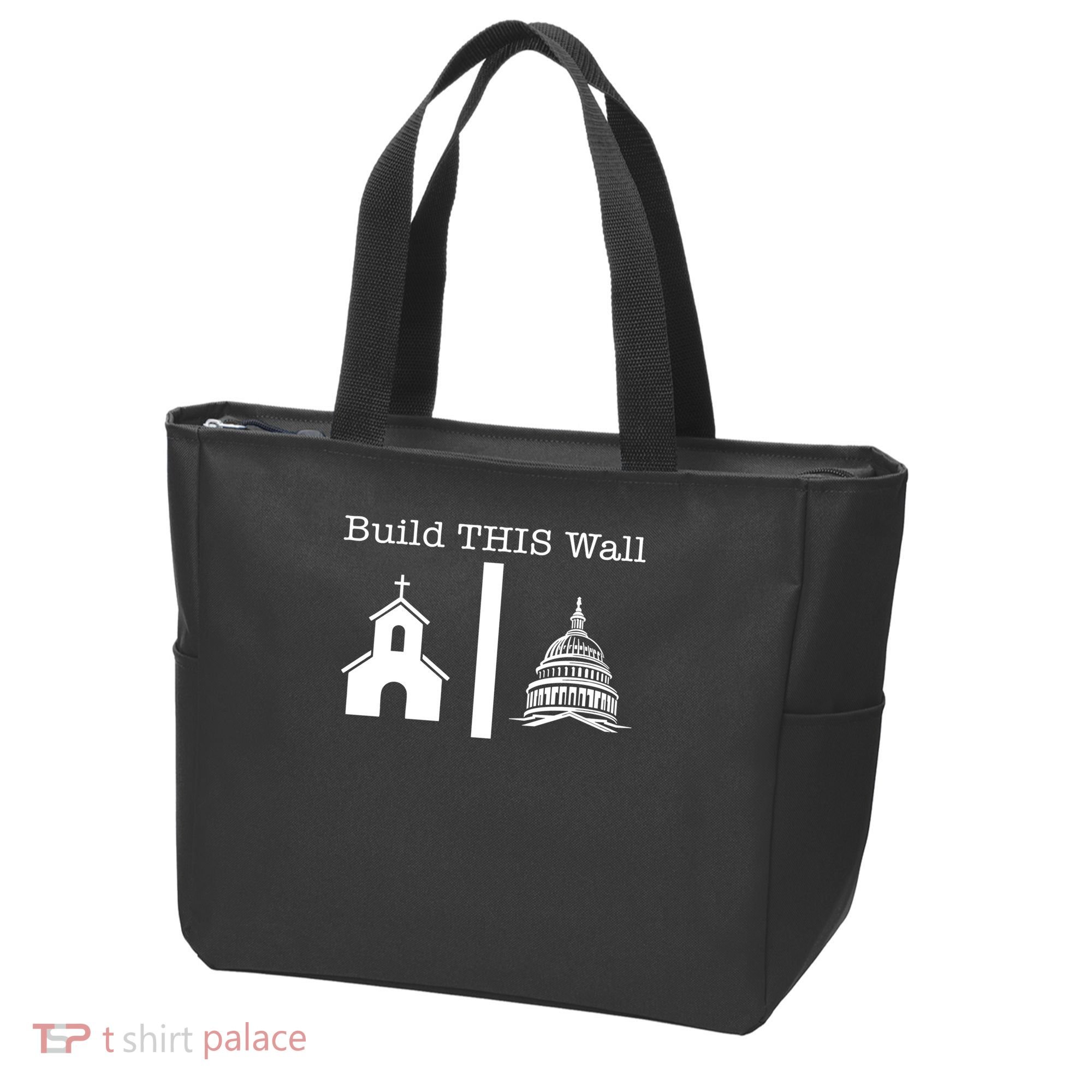 Build This Wall Separation Church State Usa Tote Bag