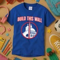 Build This Wall Separation Of Church And State Kids T-Shirt thumb 3