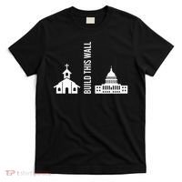 Build This Wall Ironic Separate Church And State T-Shirt thumb 0