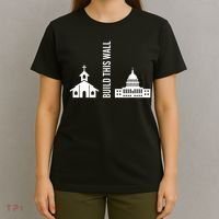 Build This Wall Ironic Separate Church And State T-Shirt thumb 4