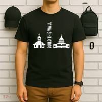Build This Wall Ironic Separate Church And State T-Shirt thumb 6