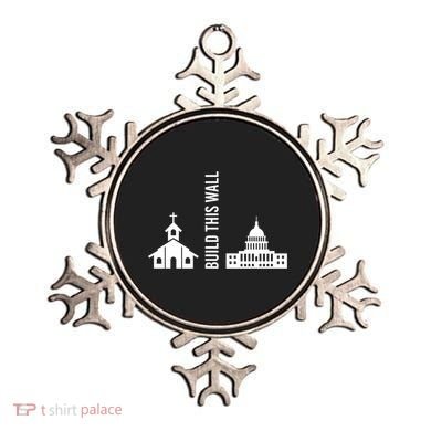 Build This Wall Ironic Separate Church And State Ornament